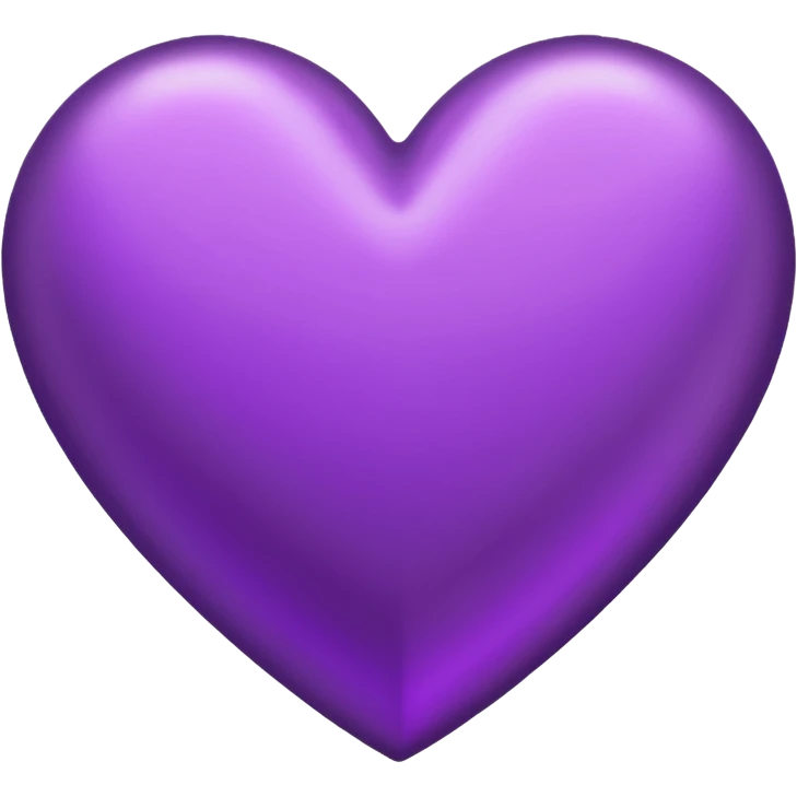 purple heart with a metallic finish emoji