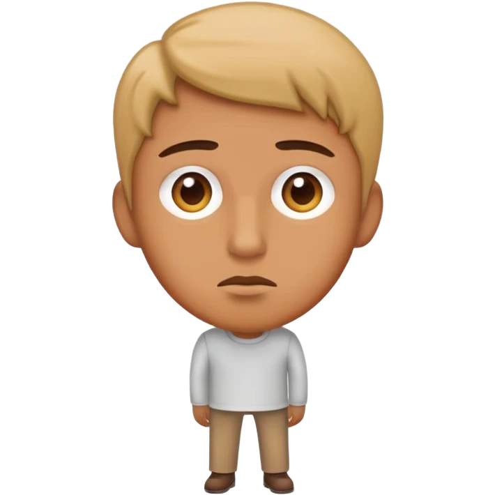 person standing thinking emoji