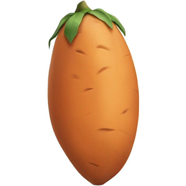 Sweet potato (orange) emoji