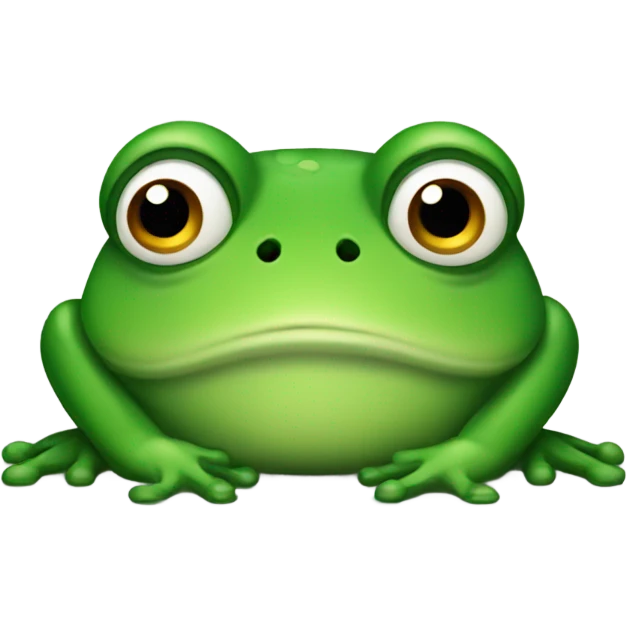 a sad frog emoji