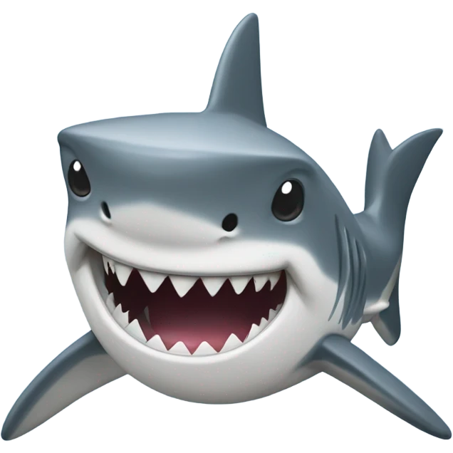 Shark smirking emoji
