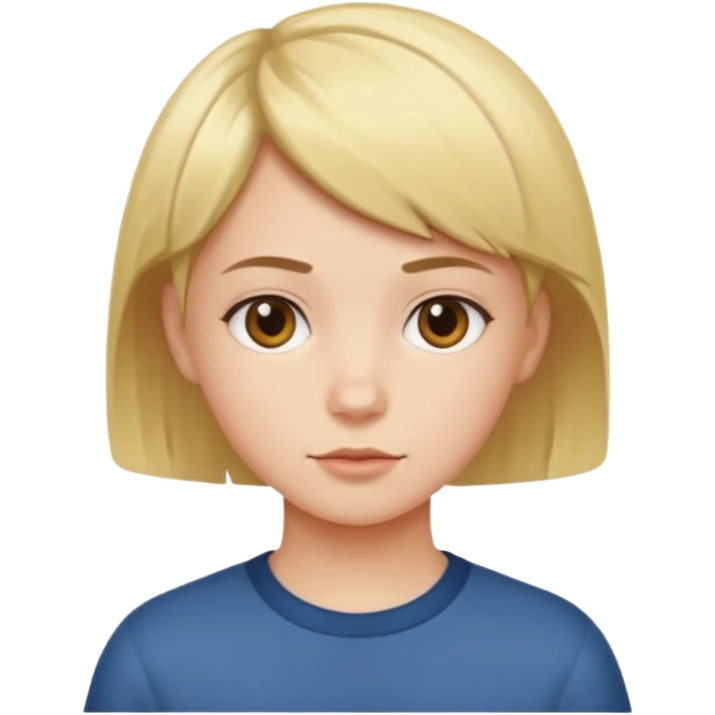 girl with boy cut emoji