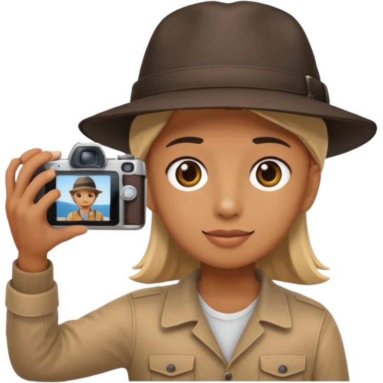 photographer taking a photo with their back to me emoji