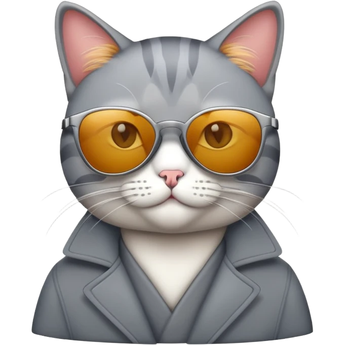 Cat wearing sunglasses emoji