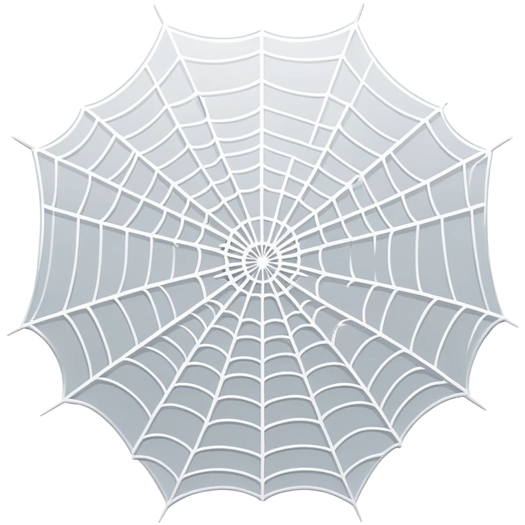 white spider web with no spider emoji