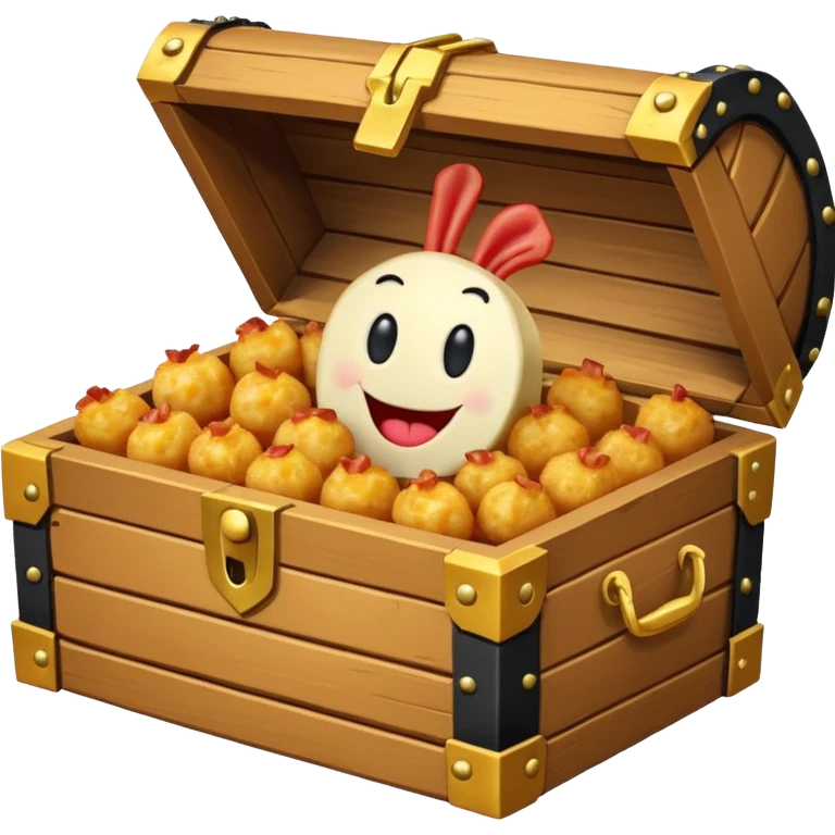 Mr. Krabs’ Cheesy Bacon Tots is aCrispy, coin-shaped tots filled with gooey cheese, savory bacon bits, and fluffy potatoes. Served in a treasure chest carton, they're a crispy, cheesy jackpot straight with a face emoji