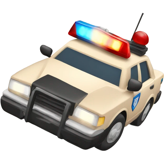 Beige police car emoji
