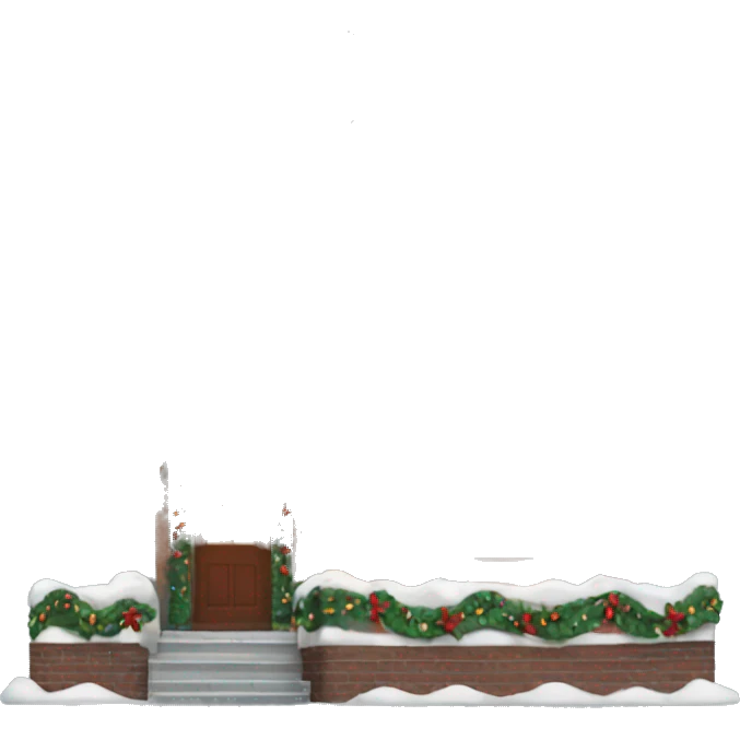 Christmas house emoji