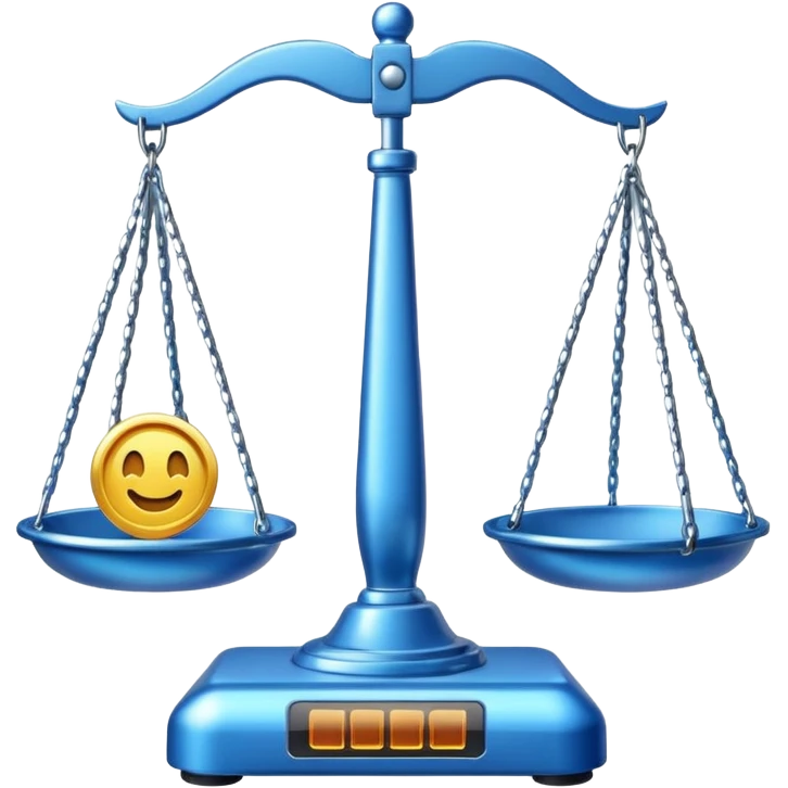 Scale with Blue Pans emoji