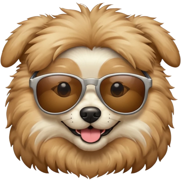 Hund mit Sonnenbrille  emoji
