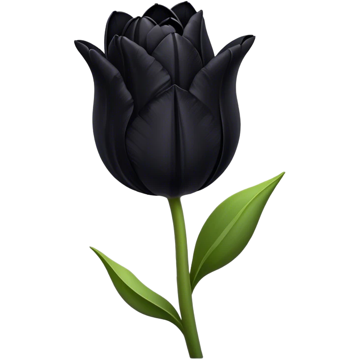Black Tulip emoji