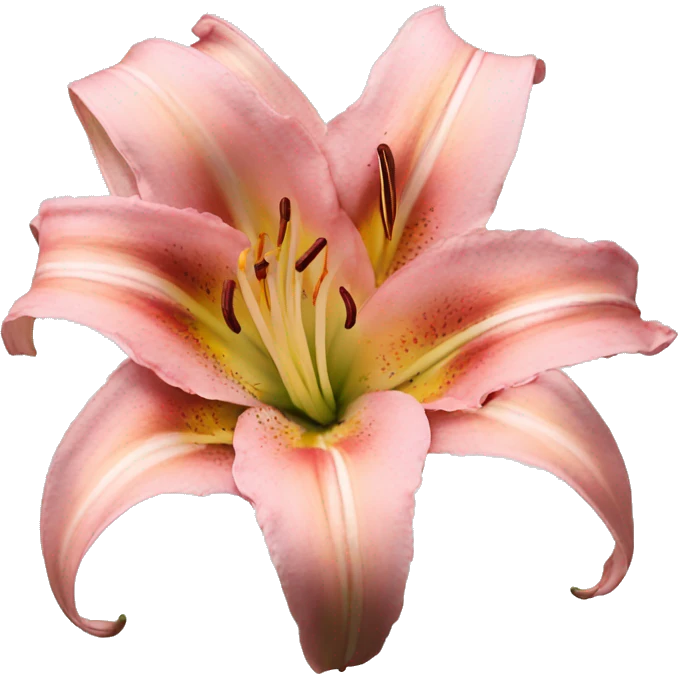 Pretty pink day lily emoji