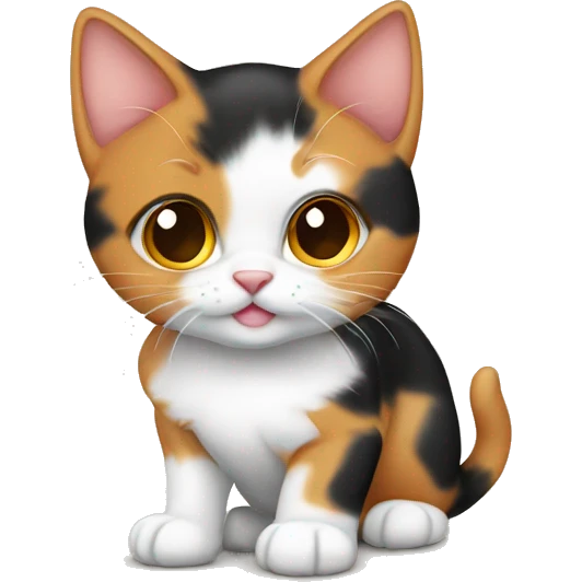 Calico kitten  emoji