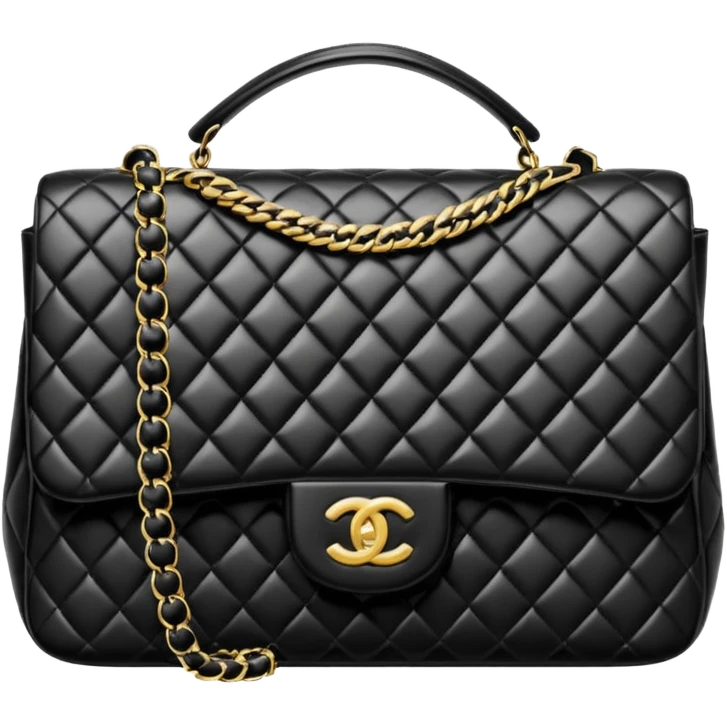 chanel tweed bag emoji