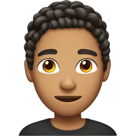 lightskin man with braids emoji