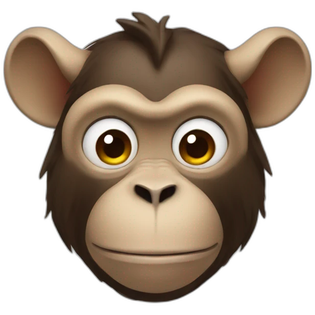 Monkey and bull hybrid emoji