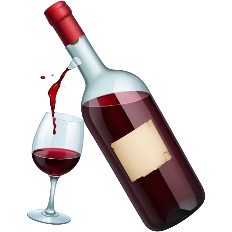 red wine broke glass bottle emoji