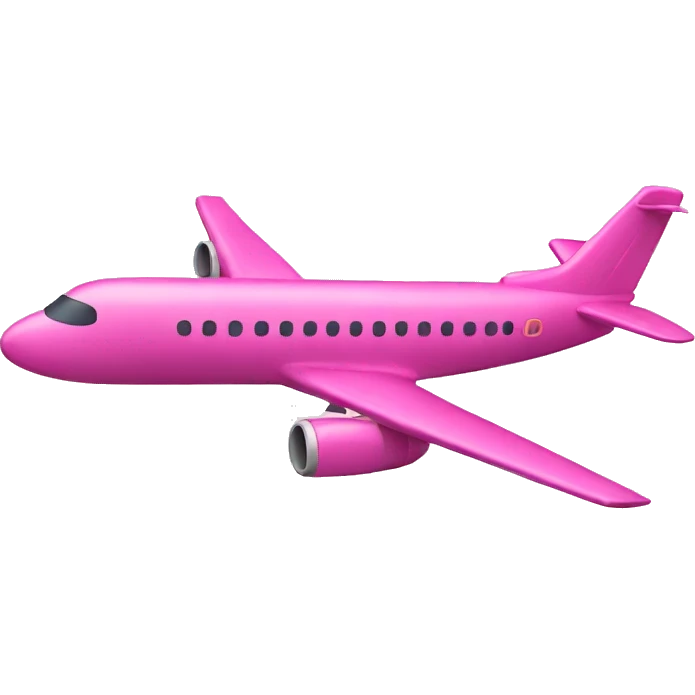 pink airplane emoji