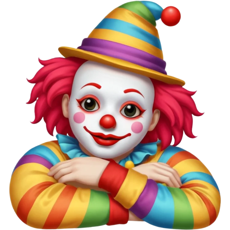 clown sleeping emoji