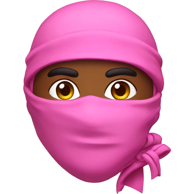 Pink ninja emoji