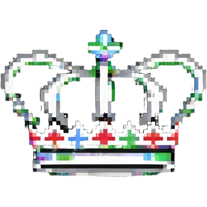 Crown with MOD text, moderator icon emoji