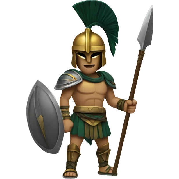 Spartan with spears emoji