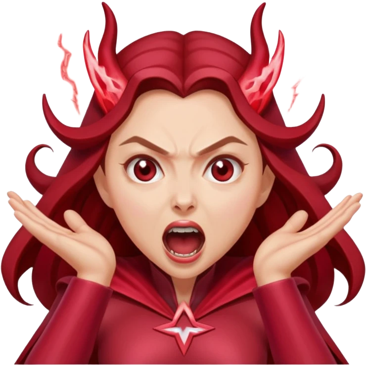 Scarlet Witch screaming emoji