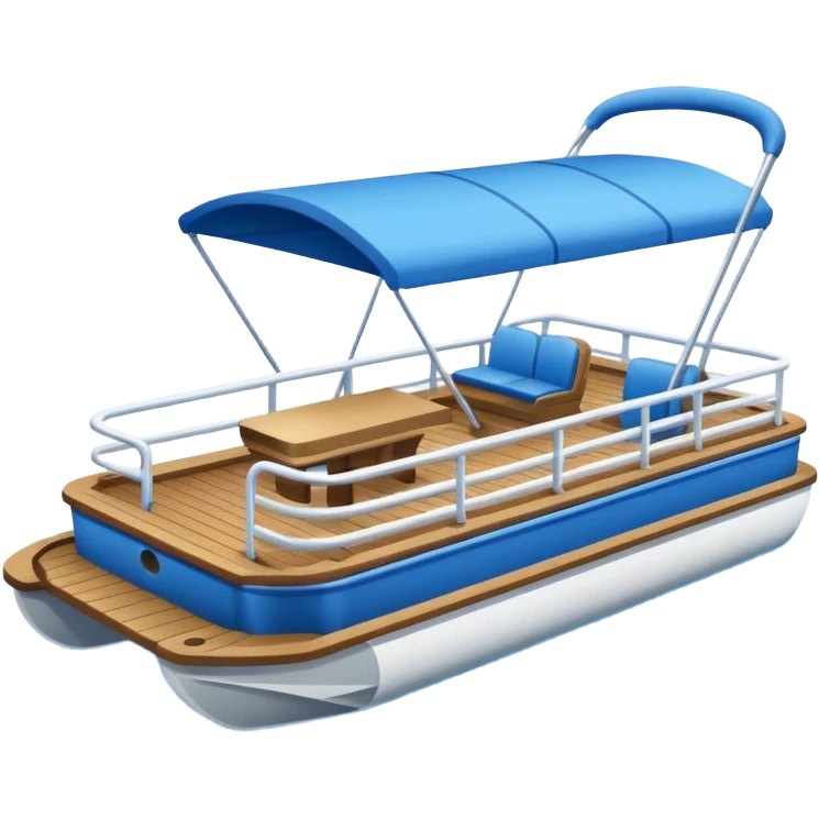 pontoon boat icon emoji