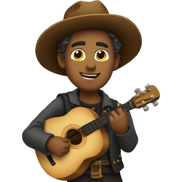 A romantic and lonely troubadour emoji