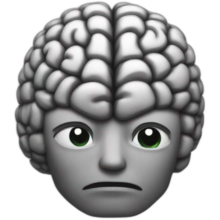 big brain emoji