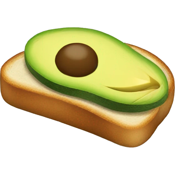 Avocado on toast emoji