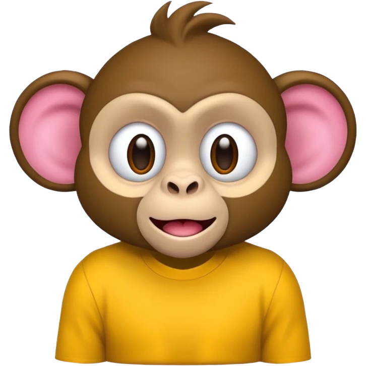 crie o emoji de um macaco rosa emoji
