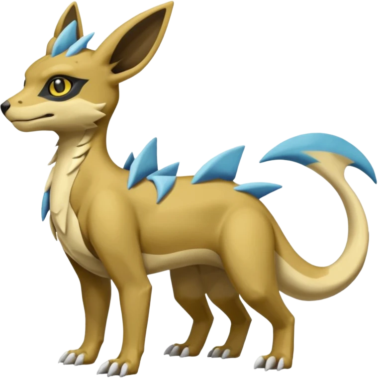 Manectric-Electrike-Lucio-Cubone-Umbreon-Marowak-Draco-Fakémon-hybrid-creature (full body), 4 legs emoji