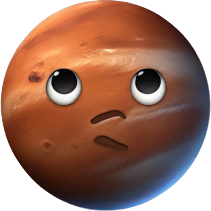 mars planet emoji