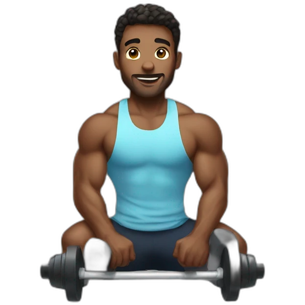 A guys doing workout emoji