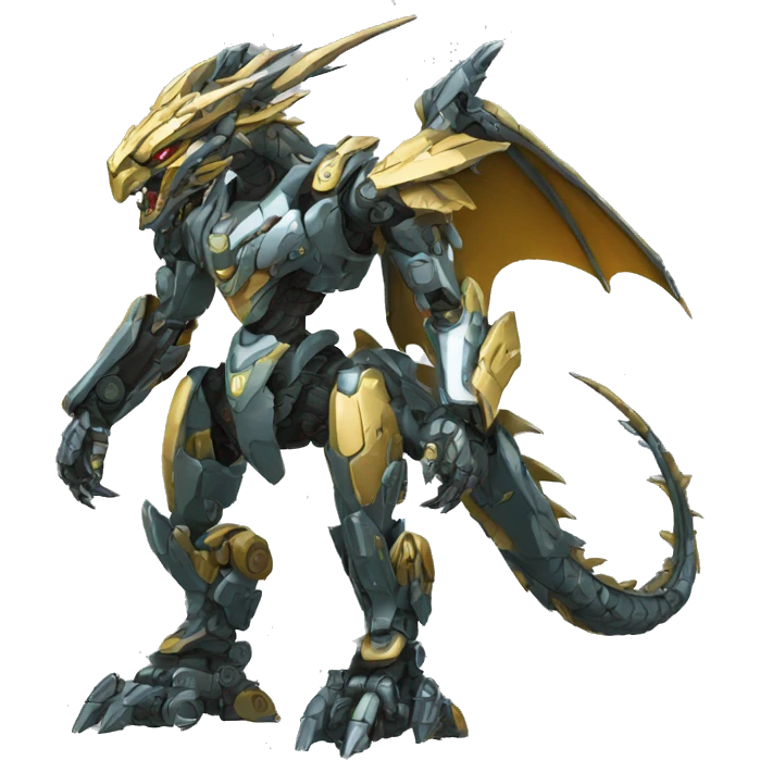 Mecha Dragon full body emoji