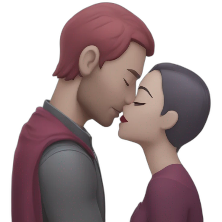 wanda maximoff kissing the vision emoji