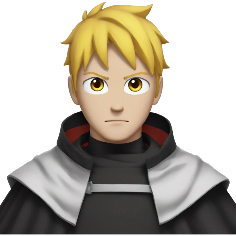 boruto uzumaki avec une cape emoji