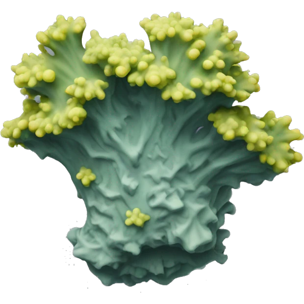 lichen with corall emoji