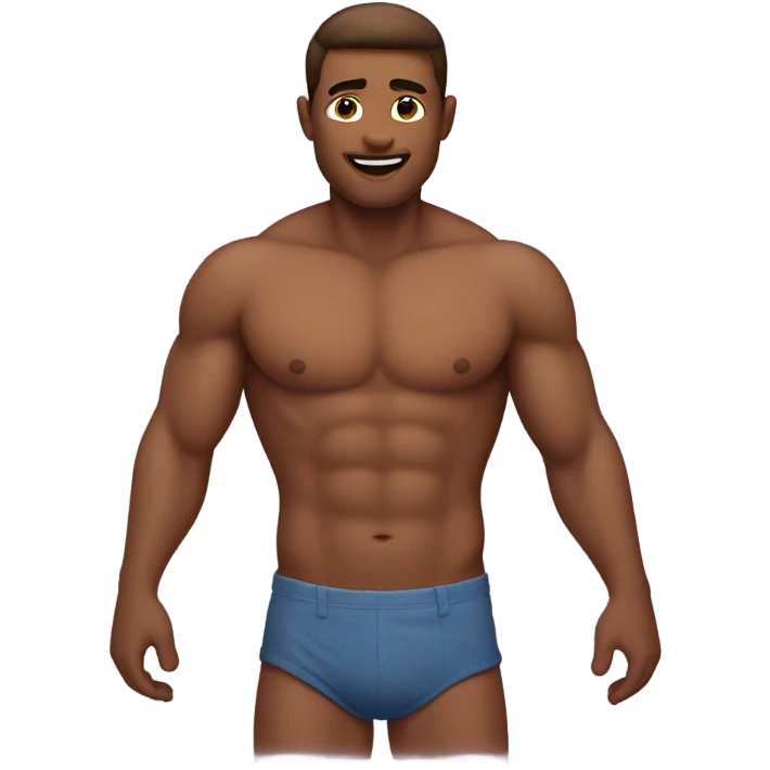 shirtless torso man emoji