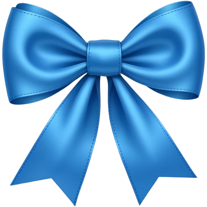 Blue ribbon for diabetes awareness day emoji  emoji