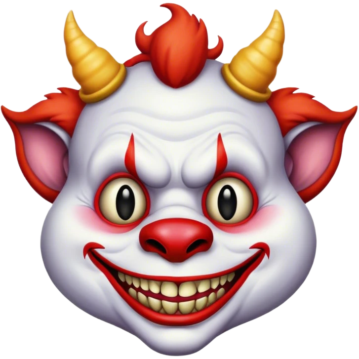 *Suspicious Devil Clown* emoji