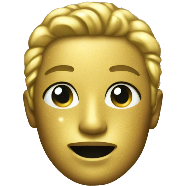 gold glitter  emoji