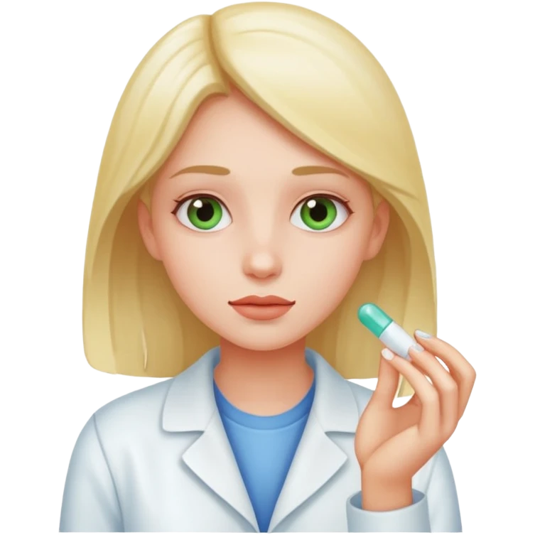 Girl taking pill emoji