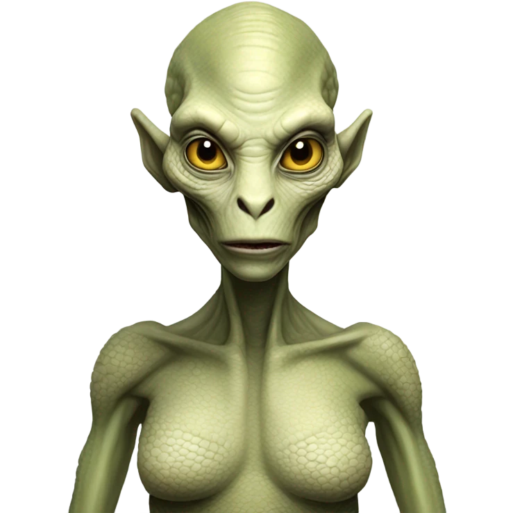 a reptilian alien woman full body emoji