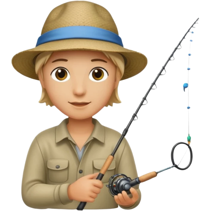 Road casting a fishing line emoji