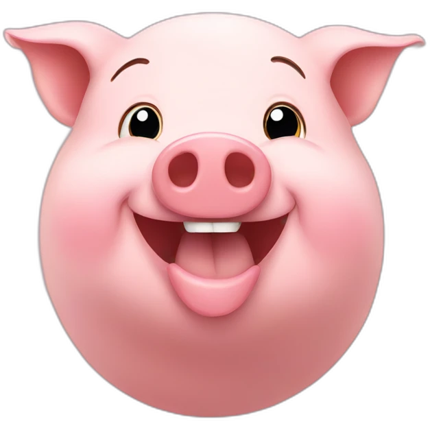 happy pig emoji