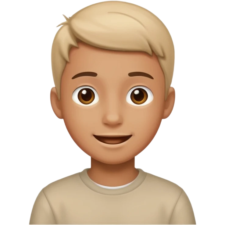 realistic portrait of a boy emoji