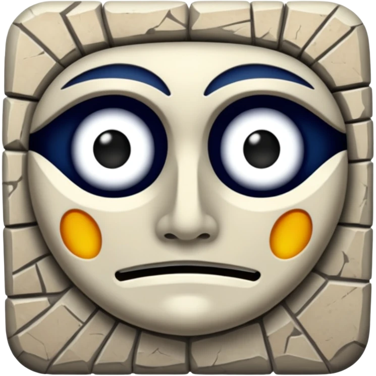 Curse in the middle of the mosaic emoji