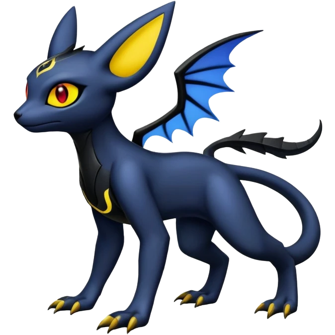 Salandit-Umbreon-Litten-Noibat-Fakémon-hybrid-creature (full body)  emoji